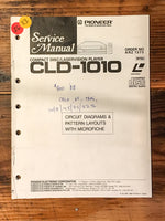 Pioneer CLD-1010 Laserdisc Player Service Manual *Original*