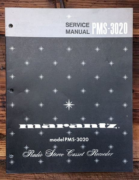 Marantz PMS-3020 Cassette  Service Manual *Original*