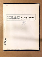 Teac AS-100 Amplifier  Service Manual *Original*