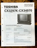 Toshiba CX3297K CX34970 TV / Television Service Manual *Original*