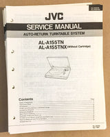 JVC AL-A155 TN TNX Turntable / Record Player  Service Manual *Original*