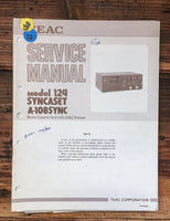 Teac Model 124 A-108SYNC Cassette  Service Manual *Original*