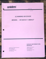 Uniden BC560XLT BC400XLT Radio / Scanner  Service Manual *Original*