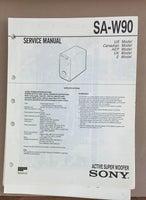 Sony  SA-W90 Super Woofer Service Manual *Original*