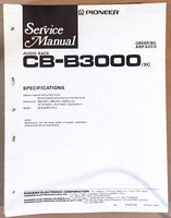 Pioneer CB-B3000 Audio Rack Service Manual *Original*