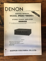 Denon POA-1500 BK Amplifier Service Manual Supplement *Original*