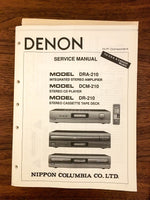 Denon DRA-210 DCM-210 DR-210  Service Manual *Original*