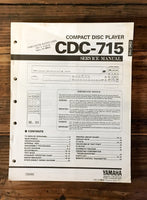 Yamaha CDX-715 CD Player Service Manual *Original*