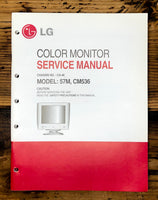 Goldstar CA-46 57M CM536 Color Monitor Service Manual *Original*