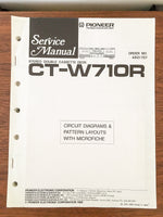 Pioneer CT-W710R Cassette Service Manual *Original*