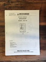 MGA / Mitsubishi MS-40 Speaker Service Manual *Original*