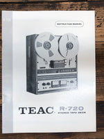 Teac R-720 Reel to Reel  Owner / User Manual *Original*