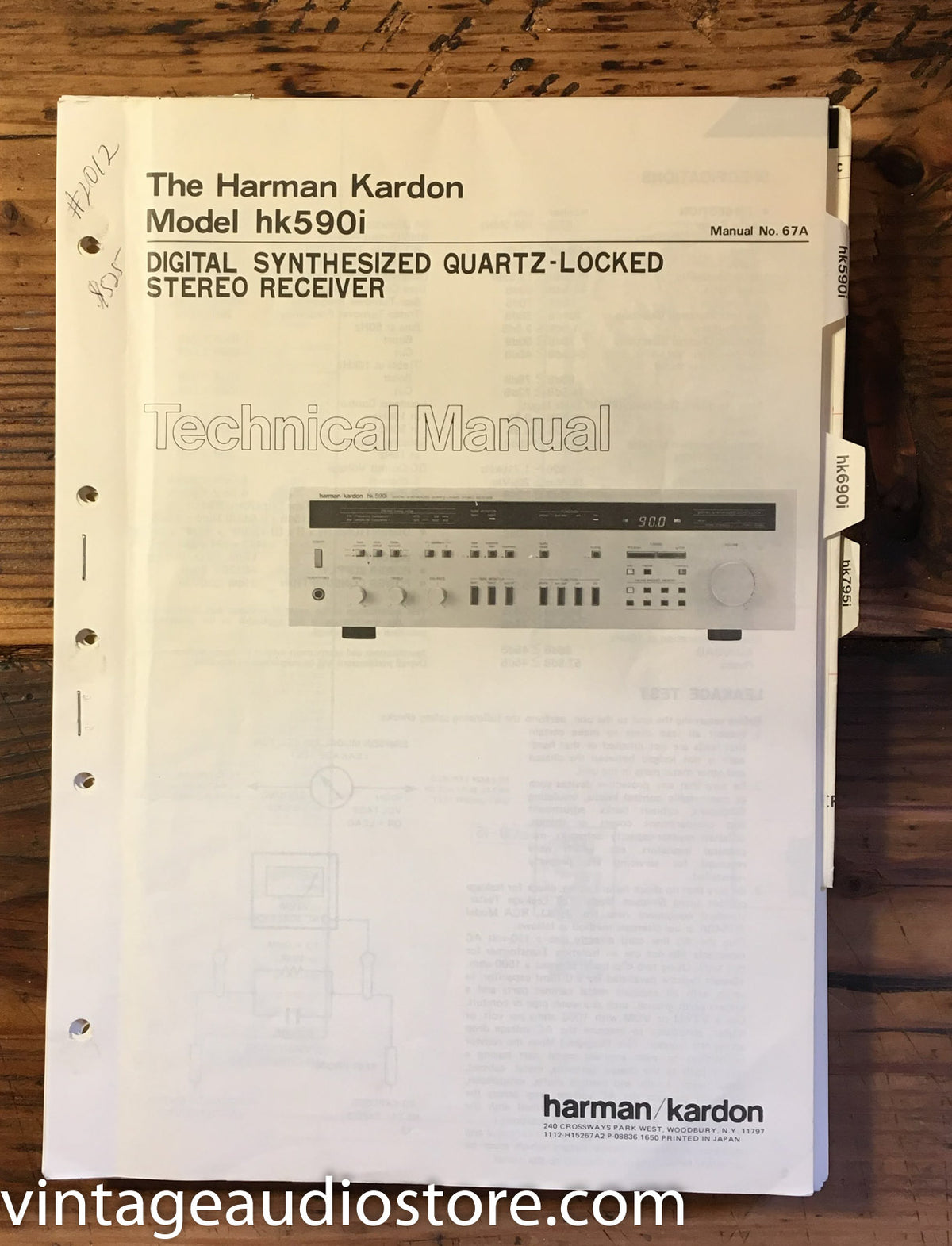 Harman Kardon HK590i HK 590i   Service Manual *Original*