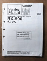 Pioneer RX-590 RX-390 Receiver Service Manual *Original*