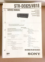 Sony STR-DE825 V818 Receiver  Service Manual *Original*