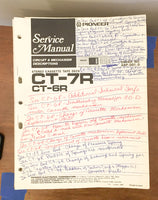 Pioneer CT-7R / CT-6R Cassette  Service Manual *Original*