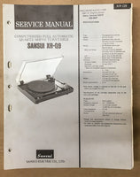 Sansui XR-Q9 Record Player / Turntable Service Manual *Original*
