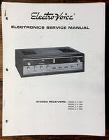 Elecro-Voice EV Model 1181 1182 1281 1282 Receiver Service Manual *Original*