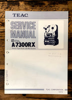 Teac A-7300RX Reel to Reel Service Manual *Original*