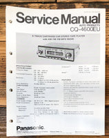 Panasonic CQ-4600EU Car Stereo  Service Manual *Original*