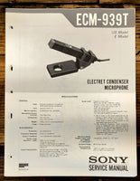 Sony ECM-939T Microphone  Service Manual *Original*