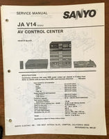 Sanyo JA V14 AV Control Center Service Manual *Original*