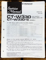 Pioneer CT-W330 CT-W330-S Cassette Service Manual *Original*