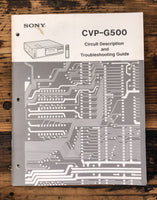 Sony CVP-G500 Color Video Printer  Circuit & Troubleshooting Manual *Orig #1