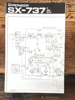 Pioneer SX-737 KCU Receiver Foldout Service Manual *Original*