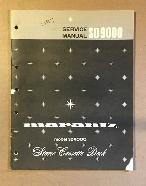 Marantz SD9000 SD-9000 Cassette Service Manual *Original*