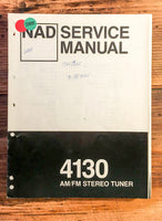 NAD Model 4130 Tuner  Service Manual *Original*