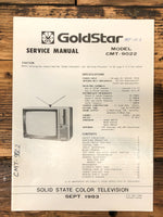 LG / Goldstar CMT-9022 Color TV  Service Manual *Original*