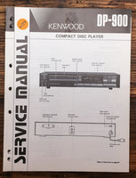 Kenwood DP-900 CD Player  Additional Service Manual *Original*