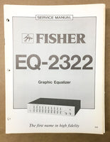 Fisher EQ-2322 Equalizer Service Manual *Original*