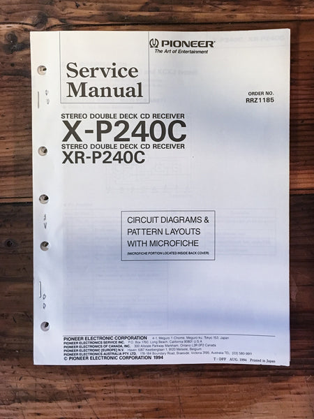 Pioneer X-P240C XR-P240C  Service Manual *Original*