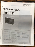 Toshiba RP-F11 Receiver  Service Manual *Original*