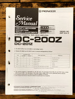 Pioneer DC-200Z DC-201Z Stereo  Service Manual *Original*