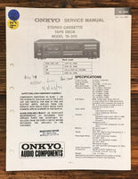 Onkyo TA-203 Cassette  Service Manual *Original*