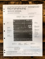 Kenwood RXD-F3 -F4 -F41 -F42 Stereo  Service Manual *Original*