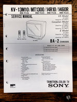 Sony KV-13M10 -MT1300 -14R10 -1460R TV  Service Manual *Original*