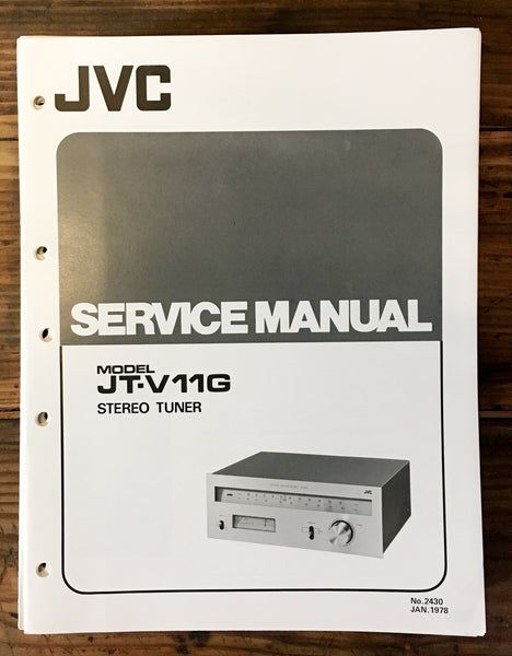 JVC JT-V11 G -V11G Tuner Service Manual *Original*
