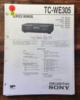Sony TC-WE305 Cassette  Service Manual *Original*