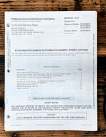 Magnavox / Sylvania EC9830 EC9310 XC9380 EC3907 Stereo  Service Manual Orig