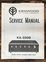 Kenwood KA-2500 Amplifier  Service Manual *Original*