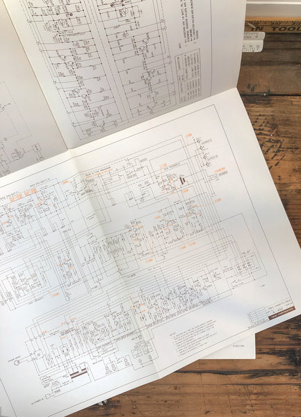 Teac A-450 Cassette Large Fold Out Schematic *Original*