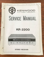 Kenwood KR-2200 Receiver Service Manual *Original*