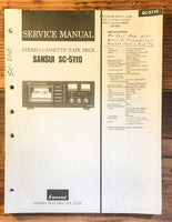 Sansui SC-5110 Cassette Service Manual *Original*