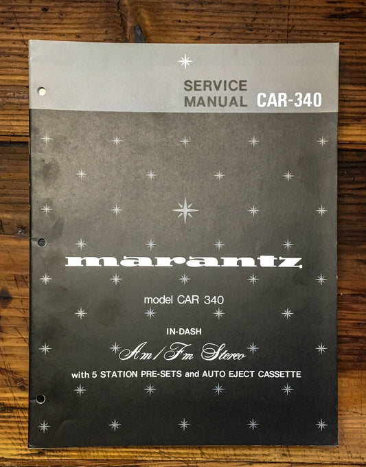 Marantz CAR-340 Car Stereo  Service Manual *Original*