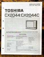 Toshiba CX2044 CX2044C TV Television Service Manual *Original*