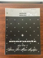 Marantz PM-6 Preamp / Preamplifier Service Manual *Original* #1